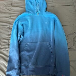 Champion Men's Blue Ombre Hoodie
